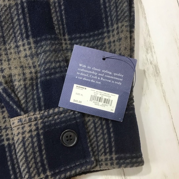 Croft & Barrow Fleece Button Up Shirt - Picture 4 of 5